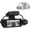 Mulcort Dashcam Auto, 1080P Alta Definizione Videoregistratore Auto Multilingue, Randangolare da 170 Gradi Visione Notturna, Supporta la Registrazione Video Anteriore e Posteriore a Due canali, DVR