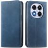 MOJIA Cover per Xiaomi Redmi Note 14 PRO 5G / Poco X7 5G, Custodia Folio Portafoglio in Pelle PU [Chiusura Magnetica], Case a Libro con Guscio Interno in TPU, Supporto per Carte.. Blu