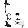 Gwtdtoad Supporto per cellulare per letto, collo di cigno, supporto flessibile a maniche lunghe, supporto per telefono cellulare, supporto per telefono, comodino, camera da letto, palestre,