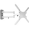 Drall Supporto universale per TV a parete - Inclinazione orientabile - 16-65 pollici - Estendibile fino a 65 cm - Supporto per LCD LED - VESA 100 200 300 400 bianco Modello: L22LW