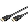 Goobay 38517 Cavo HDMI per Alta Velocità con Ethernet, Dorato, Nero, 6mm Diametro, 2m Lunghezza del Cavo