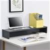 [en.casa] Supporto di Rialzo Monitor / TV / PC Portatile 100 x 27 x 15 cm Base per Schermi - Grigio Scuro