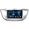 WOMGKDA 9 Pollici Android 13 Autoradio per Hyundai Tucson 3 IX 35 2015-2018 Navigazione GPS Touch screen con Bluetooth SWC FM RDS Radio AHD 4G/WIFI DVR Ventola di raffreddamento(6+128G)