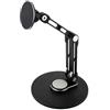 TUOPUONE Supporto regolabile per monitor portatile magnetico N52 al neodimio, compatibile con monitor da 4 ~ 18,5 pollici, supporta la rotazione multiasse, viene fornito con anelli magnetici in
