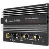 Cuifati Amplificatore di potenza stereo da 12 V, 1800 W, amplificatore ad alte prestazioni, amplificatore di potenza migliorato in lega di alluminio per