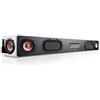 Teufel CINEBAR Ultima - Potente soundbar da 380 watt, subwoofer XXL integrato, Dynamore Ultra, Dolby Audio, Bluetooth aptX, Bassrefex, HDMI 3D ARC CEC - bianco