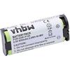vhbw Batteria NI-MH per PANASONIC KX-TG5776 etc. sostituisce CPH-508, 86420, HHR-P105, HHR-P105A/1B, TYPE 31, BT-1009, BBTG0658001 800mAh 2.4V