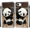 KENHONER Custodia per iPhone 17e / iPhone 16e, Panda | Portafoglio Pelle PU, Magnetica, Resistente Agli Urti, Scomparto Carte Credito, Pieghevole, Flip Libro, Motivo