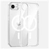 Mixroom - Cover Magnetica per iPhone SE 2023, Compatibile con MagSafe, Custodia Antiurto Telefono, Ricarica Wireless, Retro AntiGraffio Trasparente