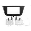 Schlauer-Shop24 Kit di installazione pannelli mascherina autoradio 2 DIN DIN copertura supporto radio: Doppio per IVECO DAILY (vi) a partire dal 07/2014 - Mascherina autoradio - Colore: Nero
