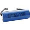 ALCAPOWER BATTERIA RICARICABILE LITIO Li-Ion 18500 3.7V 1300mAh LAMELLE A SALDARE