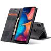 WenBaby CaseMe Cover per Samsung Galaxy A20_A30_M10S, Magnetica Cover a Libro con Slot per Schede, Custodia in PU Pelle Portafoglio per Samsung Galaxy A20_A30_M10S, Nero