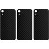 apgo BACK SKIN Film Pellicola protettiva Protezione Posteriore per Apple iPhone XR, skin sticker film foil vinyl Carbon Nero