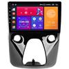 KGAIXN Android 13 2 DIN Radio 9 Pollice Schermo touch per auto per Peugeot 108/Toyota Aygo B40 2014-2021 con Telecamera Posteriore/Wireless Carplay/BT/FM/navigazione GPS Controllo al volante(4G+64G)
