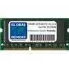 GLOBAL MEMORY Memoria RAM SODIMM SDRAM da 256 MB PC133 133 MHz 144 PIN per computer portatili/notebook