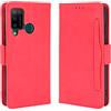Jiajihua Custodia Compatibile con Doogee N20 Pro Portafoglio [Doppio slot per schede][Flip Stand][Custodia del telefono][Chiusura magnetica] Red