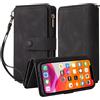 Beajew Cover per Oppo Find X3/Find X3 Pro, Custodia in PU Pelle Portafoglio,Magnetica Cover a Libro con Slot per Schede,Flip Case Funzione Stand,Custodia Pelle Sintetica TPU-Nero