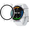 PHONILLICO Cover compatibile per Garmin Venu 3 45mm - Protezione rigida Custodia trasparente Vetro temperato smartwatch