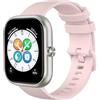 GIOPUEY Cinturini Compatibile con Honor Choice Haylou Watch, Morbido Silicone Cinturino [Resistente all'Usura] [Traspirante] - Pink