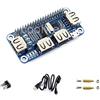 Waveshare Raspberry pi 4 Port USB HUB Hat Compatible with USB2.0 1.1 for Various Version of Raspberry Pi Perfectly Fit Zero/Zero W/Zero WH Serial Debugging Onboard USB to UART