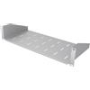 Stalflex Ripiano per Armadio Rack Eco 19 Pollici 2U 220mm - Armadio Rack Realizzato in Acciaio - Vassoio a sbalzo universale ventilato per montaggio a rack