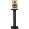 soudesileim 1 paio di supporti per altoparlanti regolabili in altezza 65 - 85 cm, portata massima 30 kg, supporto per box autoportante con cuscinetti antiscivolo, supporto per altoparlante (nero)