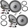 EvoTuning Kit 8 Casse Altoparlanti Anteriori e Posteriori per Peugeot 208 dal 2012 al 2025, compatibile con Hertz K 165 Set 4 woofer 165mm +4 Tweeter +4 Anelli e Cavi adattatori (no plug and play)
