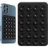 Generic Ventosa in silicone, supporto per cellulare multiuso, per auto, ventose con colla, 24 potenti ventose, adatto per custodie del telefono e oggetti lisci