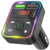 Generico Trasmettitore FM Bluetooth per Auto Radio Adattatori Vivavoce Car Kit MP3 Audio Lettore Caricabatterie Auto con 3 Porte USB (5V/3.1A, 1A & Type-C)