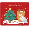 Nouiroy Tappetino per mouse natalizio per mouse, con base in gomma antiscivolo, tappetino da scrivania per scrivania, accessorio da scrivania per Natale, casa, ufficio, lavoro (albero di Natale, 26 x