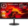 acer Nitro XV272UV3bmiiprx Monitor Gaming 27, Display WQHD IPS 180 Hz, 0,5 ms, FreeSync Premium, Luminosità 350 nits, HDMI 2.0, DP 1.2, Speaker Integrati, Regolazione altezza, Cavi HDMI, DP, Inclusi