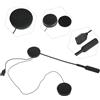 SLS SHOP Cuffie Senza Fili Bluetooth 5.0 Per Casco Moto Auricolare Interfono Wireless
