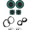 IPNOSIS Kit 4 Casse IP-01165 + IP-01100 per Fiat Punto 2 Serie (188) - Grande Punto - Punto Evo (199) con 2 Supporti Anteriori, 2 Supporti Posteriori e 4 Connettori