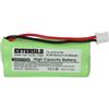 EXTENSILO batteria compatibile con Siemens Gigaset A140, A140 TRIO, A12, A140 DUO, A14, A120 telefono fisso cordless (850mAh, 2,4V, NiMH)