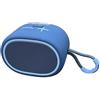 VR VETRINEINRETE Vetrineinrete® Cassa bluetooth 5 Watt portatile con luce con rodio FM USB SD/TF/AUX ricaricabile (Blu)