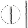 Metronic 450317 Palo Telescopico per Montaggio Antenna, Grigio