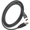 CASNO Firewire IEEE 1394 6 pin maschio a USB 2.0 tipo maschio, cavo, adattatore, fotocamera, telefoni cellulari, lettori MP3, PDA, nero