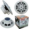 PYLE PLMR82 bianchi coppia di diffusori altoparlanti 2 vie 8 24,50 cm 245 mm impermeabili interni esterni mare piscina barca gommone hotel pub bar all'aperto 300 watt rms 600 watt max a coppia