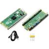 Wonrabai Pico 2 Kit with Color Pre-Soldered Header Compatible with Raspberry Pi Pico 2 Microcontroller Board, Using RP2350 Chip, Dual-Core & Dual-Architecture Design, 520KB SRAM 4MB Flash (3 Items)