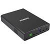 LITIONITE Venom 120W / 64.000mAh Power Bank Batteria Esterna - 2x DC (12-24V) - 2x USB-A - 1x USB-C PD3.0 (100W Max) - Caricabatterie Alimentatore per Smartphone/Notebook/MacBook/Computer Portatile