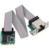Bewinner Scheda di Rete Ethernet M.2 2.5G, Schede di Rete per Computer Interni con Porta RJ45 Singola 2.5G/1G/100 Mbps, Scheda Gigabit Ethernet da M.2 A E A RTL8111H per WIN7,8,10,11, Linux