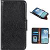 COQUE Custodia Nokia C2 2nd Editio, Portafoglio in Pelle con Slot per schede, Custodia per Telefono Nokia C2 2nd Editio in Nappa-Nero