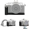 JJC Impugnatura in Metallo per Fotocamera Nikon Z fc, Piastra a Sgancio Rapido Tipo Arca Swiss - Staffa a L antiscivolo Con Presa Migliorata - Sostituisce l'impugnatura Nikon Z fc-GR1, Argento
