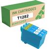 KEUWHLL T1282 Cartucce D'inchiostro Ciano Compatibili Per Epson 1282XL Per Stylus S22 SX125 SX230 SX235W SX420W SX425W SX435W SX445W Office BX305F BX305FW Stampante 3 Pack