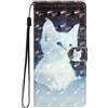 BLOTECH Cover per Samsung Galaxy A56 5G Custodie Copertina, Portabiglietti,Chiusura Magnetica,Custodia portafoglio Fessura per Carta Credito Cover Book Flip Stile Classico Gatto carino 3D Style Caso