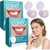 MOFXWHE 2 protesi dentali in silicone, set provvisorio, dentatura dentale, faccette a denti finti, kit di dentizione in silicone, protesi complete, per sbiancamento temporaneo dei denti