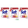 Beni Culinari 3 X Soft detersivo in polvere per lavatrice - detersivo in polvere Marsiglia - 105 lavaggi 5,250 kg + portachiavi Beni Culinari