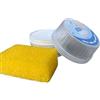 Clean&Wipe CLEAN & WIPE Detergente Universale-Pasta Pietra Bianca pulente: Sgrassa, Pulisce, Lucida. Brilla Acciaio, oro, argento, rame, gomma. Evita la formazione del calcare.500gr con Spugna Ecoo white