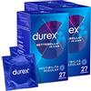 Durex Settebello Jeans Preservativi Uomo Lattice Gomma Naturale Extra Lubrificati con Forma Easy-On e Serbatoio Vestibilità Regular Spessore Medio - 3 Confezioni da 27 Profilattici