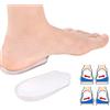 Jiahao - Solette ortopediche per scarpe, 2 pezzi, con cuneo per gambe tipo O/X, plantari correttivi in gel di silicone per supinazione e pronazione, supporto per tallone per donne e uomini